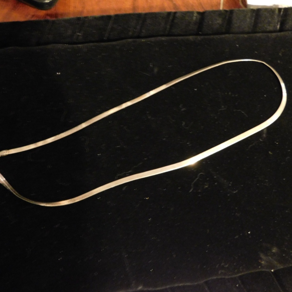 Sterling Silver Flat Necklace - image 3